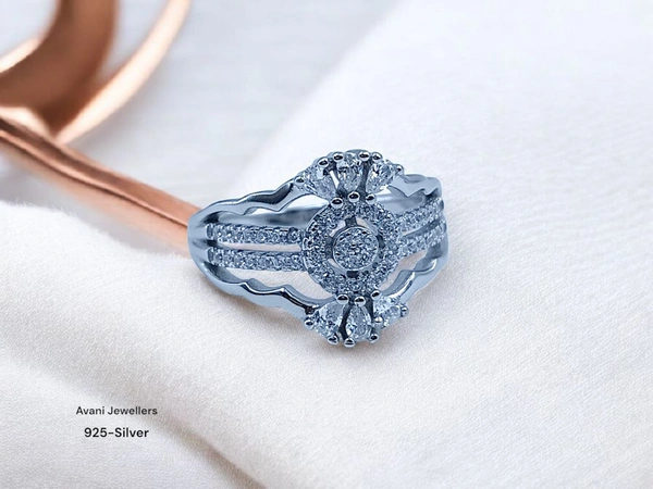 Silver Ladies Fancy Ring - 4.14, 19