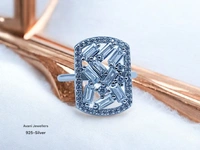Silver Ladies Fancy Ring - 3.92, 10
