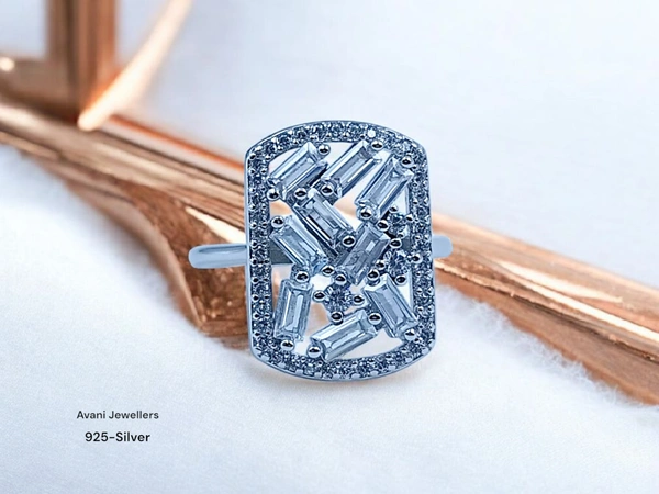 Silver Ladies Fancy Ring - 3.92, 10
