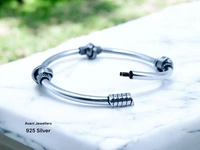 Silver Ladies Plain Kade - 17.14, Free Size