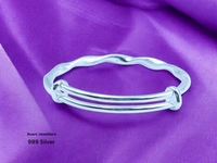 Silver Ladies Plain Kade - 23.63, Free Size