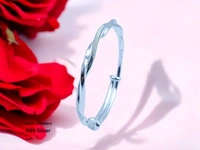 Silver Ladies Plain Kade - 20.41, Adjustable