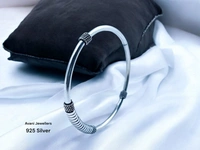 Silver Ladies Plain Kade - 14.37, Free Size