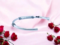 Silver Ladies Plain Kade - 14.37, Free Size