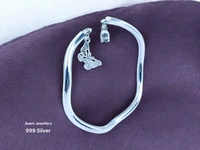 Silver Ladies Plain Kade - 21.16, Free Size