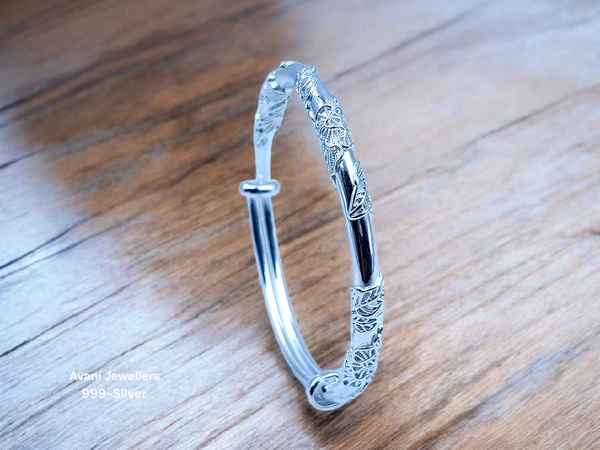 Silver Ladies Plain Kade - 25.3, Adjustable