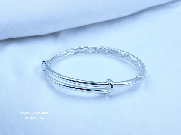 Silver Ladies Plain Kade - 19.12, Adjustable