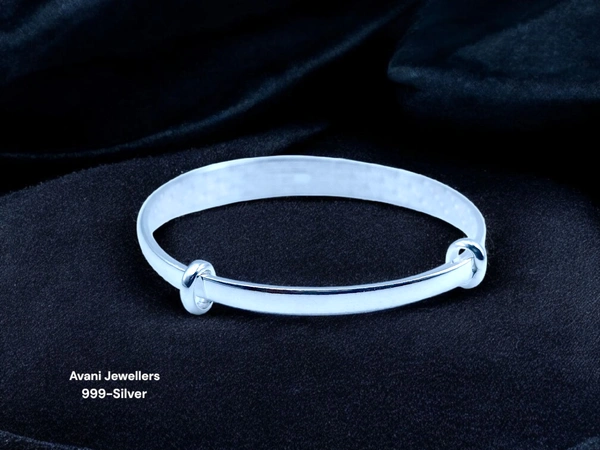 Silver Ladies Plain Kade - 21.44, Adjustable