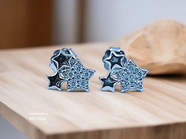 Silver Fancy Studs - 1