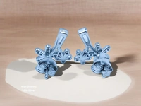 Silver Fancy Studs - 2.53
