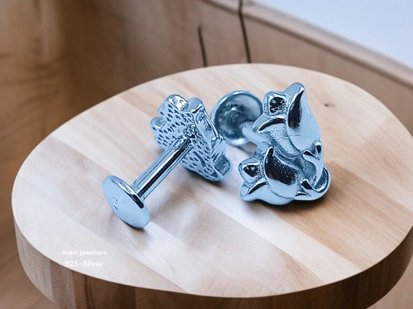 Silver Fancy Studs - 2.14