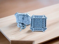 Silver Fancy Studs - 3.45