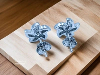 Silver Fancy Studs - 2.06