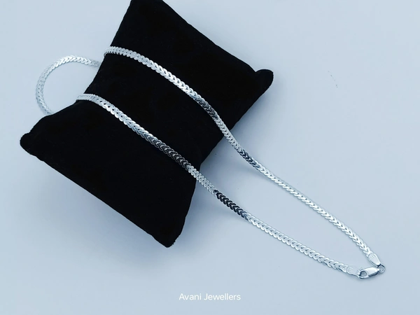 Silver Gents Chain - 9.5, 18