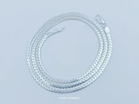 Silver Gents Chain - 9.5, 18