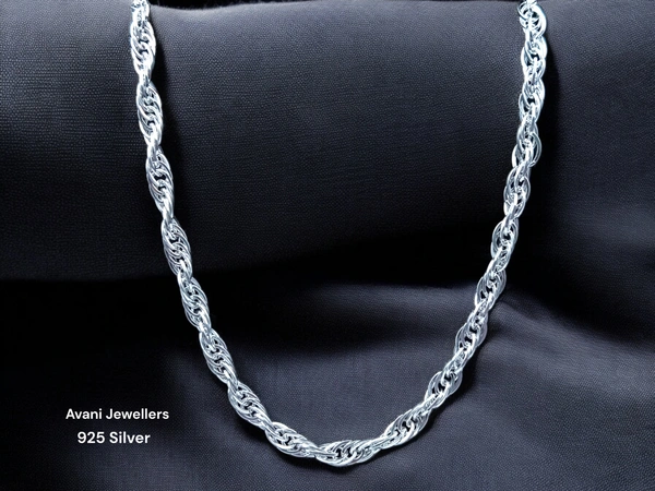 Silver Gents Chain - 22.1, 25