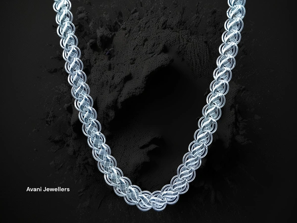 Silver Gents Chain - 58.1, 20