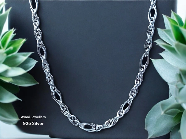 Silver Gents Chain - 22.6, 24