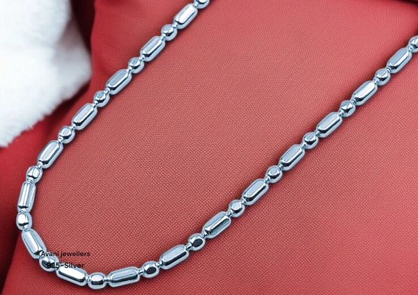 Silver Gents Chain - 16, 4.56