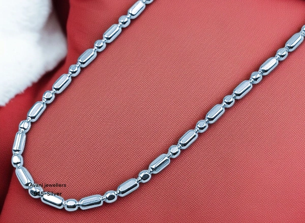 Silver Gents Chain - 16, 4.56