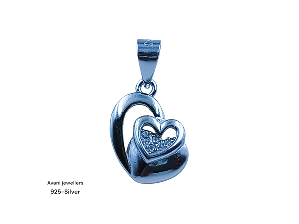 Silver Love Pendant - 1.36