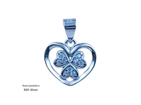 Silver Love Pendant - 1.2