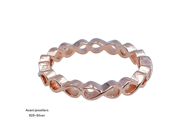Silver Ladies Plain Ring - 1.75, 12, ROSE