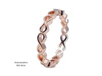 Silver Ladies Plain Ring - 1.75, 12, ROSE