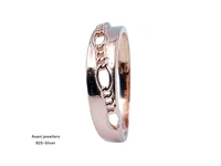 Silver Ladies Plain Ring - 1.39, 14, ROSE