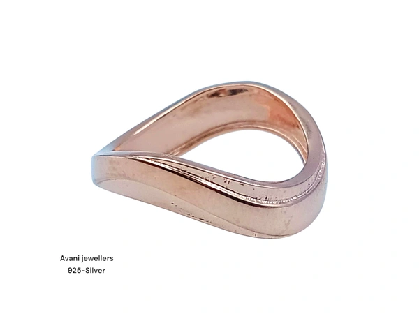 Silver Ladies Plain Ring - 2.37, 11, ROSE