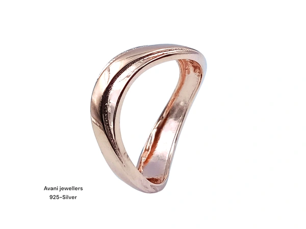 Silver Ladies Plain Ring - 2.37, 11, ROSE