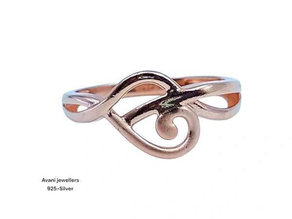 Silver Ladies Plain Ring - 1.57, 13, ROSE