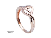 Silver Ladies Plain Ring - 1.57, 13, ROSE