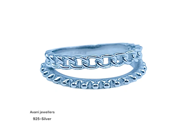 Silver Ladies Plain Ring - 2.91, 11