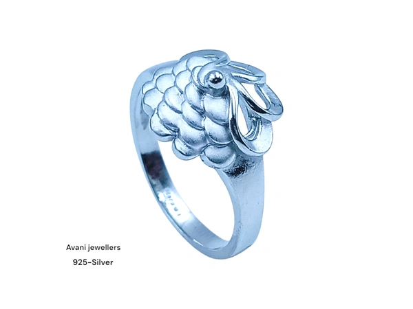 Silver Ladies Plain Ring - 2.08, 12