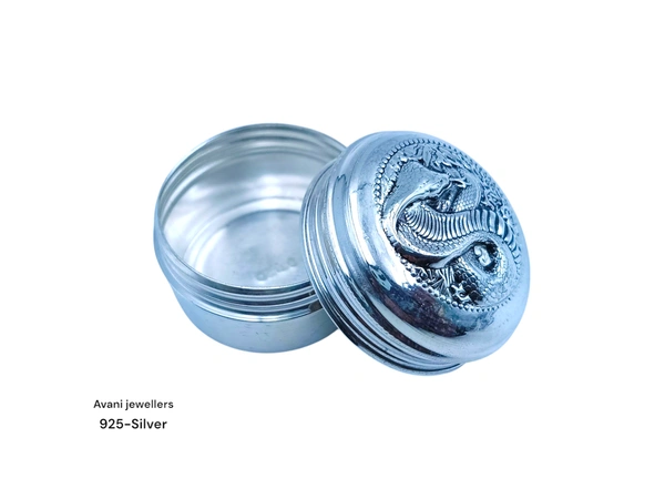 Silver Sindoor Dibiya - 9.43, 1.2 INCH