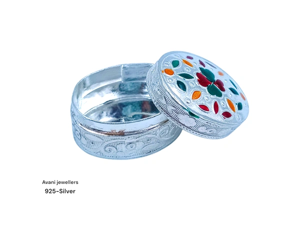 Silver Sindoor Dibiya - 16.27, 1.4 INCH