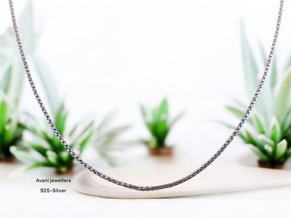 Silver Italian Chain - 18 INCH, 3.39