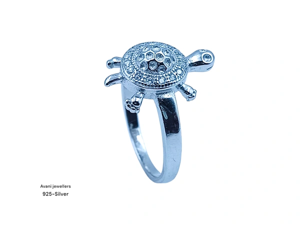 Silver Tortoise Fancy Ring - 3.15, 14