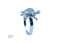 Silver Tortoise Fancy Ring - 3.07, 14