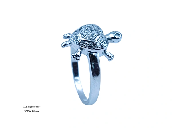Silver Tortoise Fancy Ring - 3.07, 14