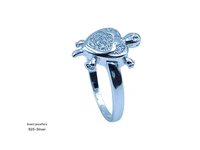 Silver Tortoise Fancy Ring - 3.05, 14