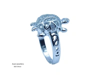 Silver Tortoise Fancy Ring - 5.42, 23