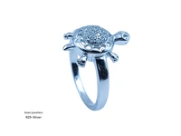 Silver Tortoise Fancy Ring - 3.07, 13