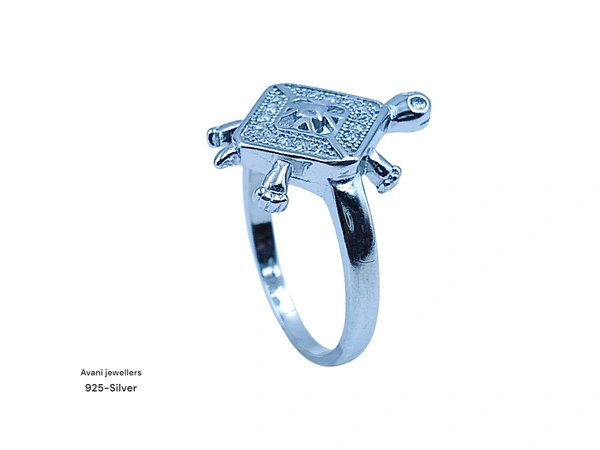 Silver Tortoise Fancy Ring - 3.24, 14