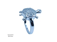 Silver Tortoise Fancy Ring - 3.03, 11
