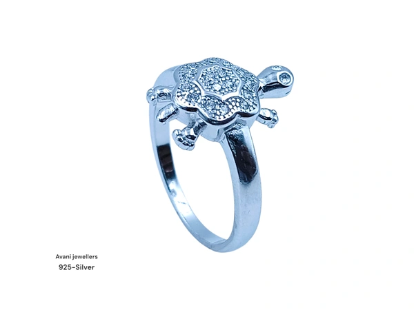 Silver Tortoise Fancy Ring - 2.88, 10