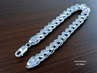 Silver Gents Bracelet - 9 Inch, 17.36