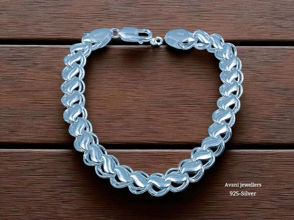 Silver Gents Bracelet - 9 Inch, 17.36