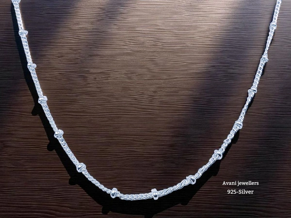 Silver Gents Chain - 16, 3.64